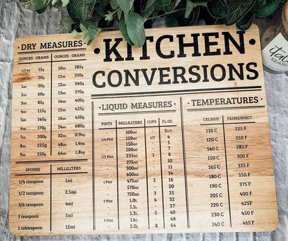 Bamboo Conversions Kitchen Measuring Decor Board