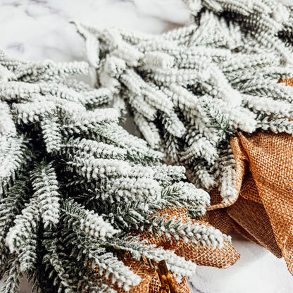 Sapins de Noël enneigés NOUVEAU