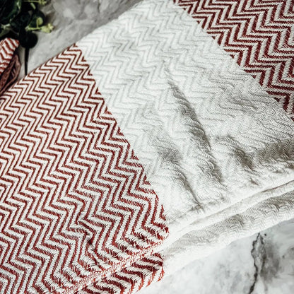 Chevron Towel 200 GSM Turkish Cotton Oversized