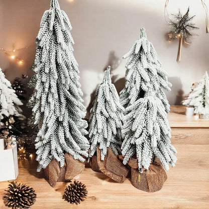 Sapins de Noël enneigés NOUVEAU