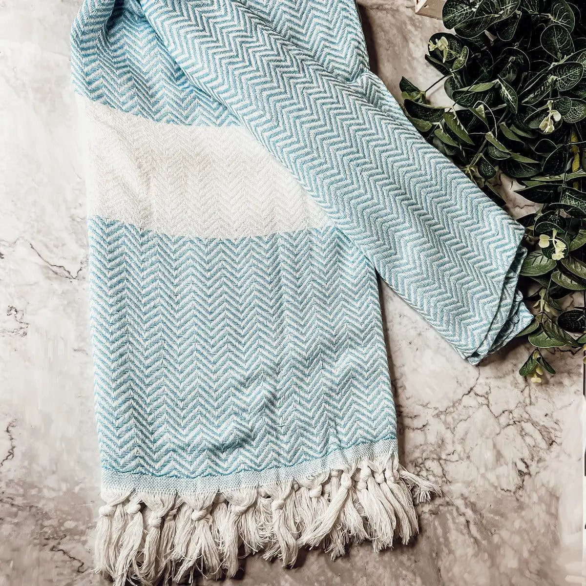 Chevron Towel 200 GSM Turkish Cotton Oversized