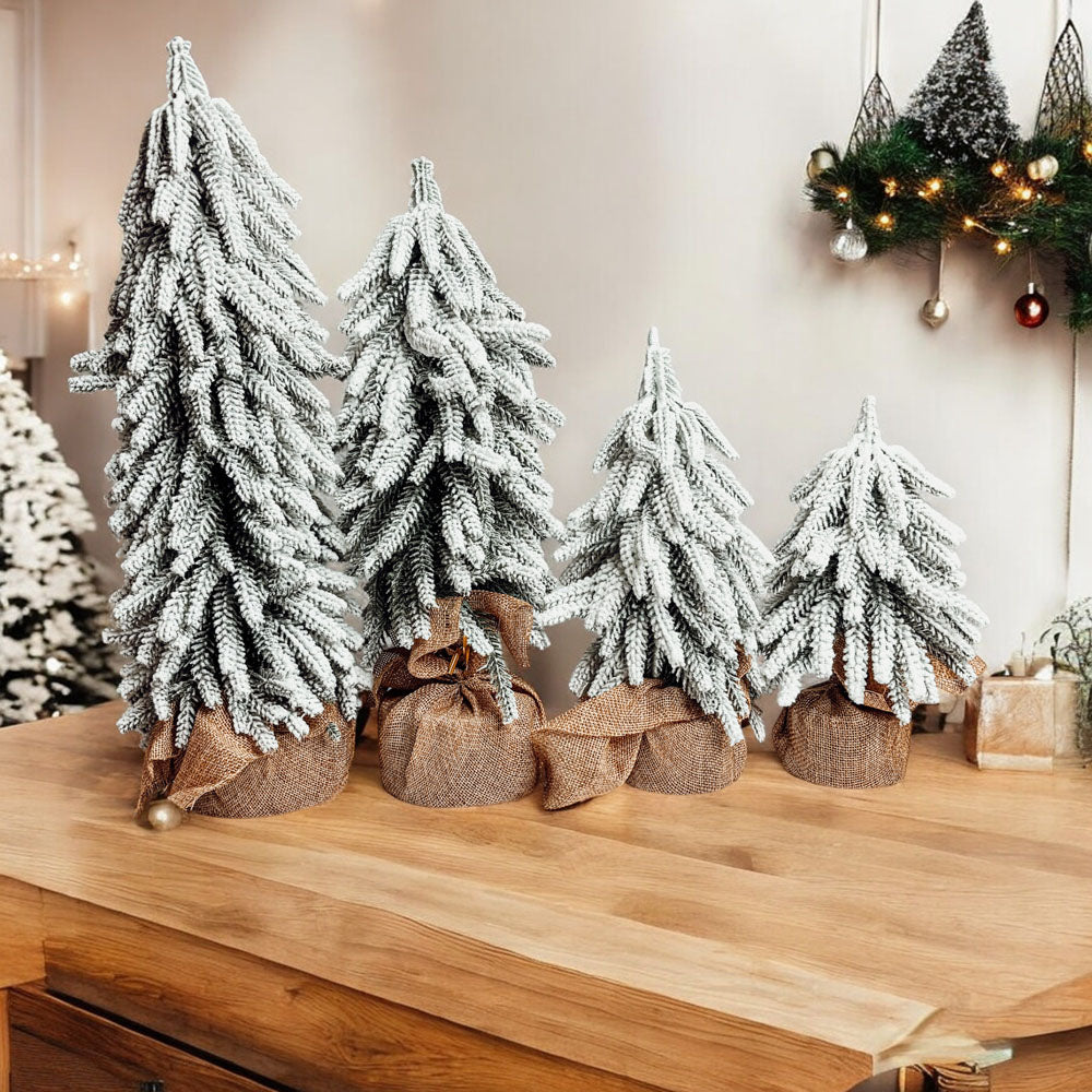 Sapins de Noël enneigés NOUVEAU