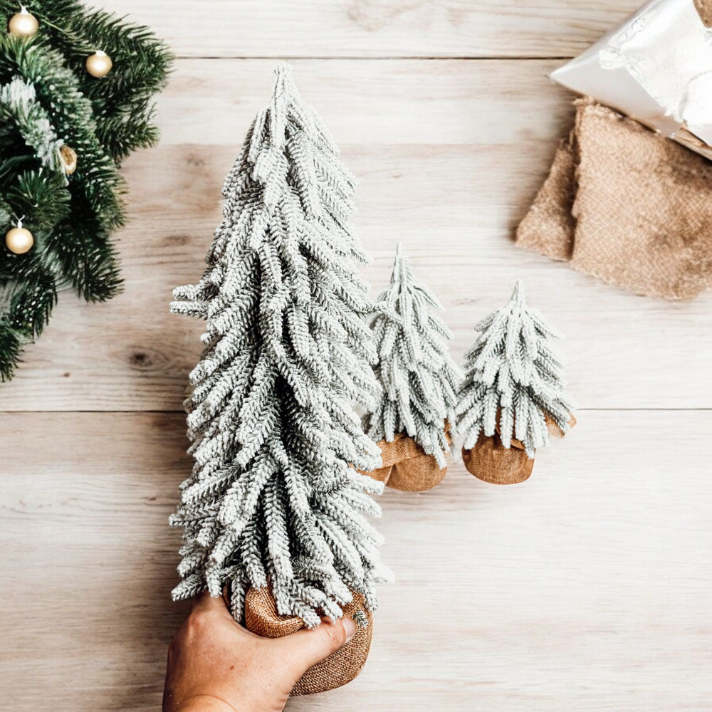 Sapins de Noël enneigés NOUVEAU
