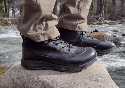 PCT 6 Boot River Country Gear, black mesh upper, rugged sole on Tampa Home & Garden Store