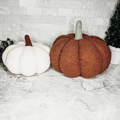 Blair Pumpkin Plush Decorative Pillow For Fall