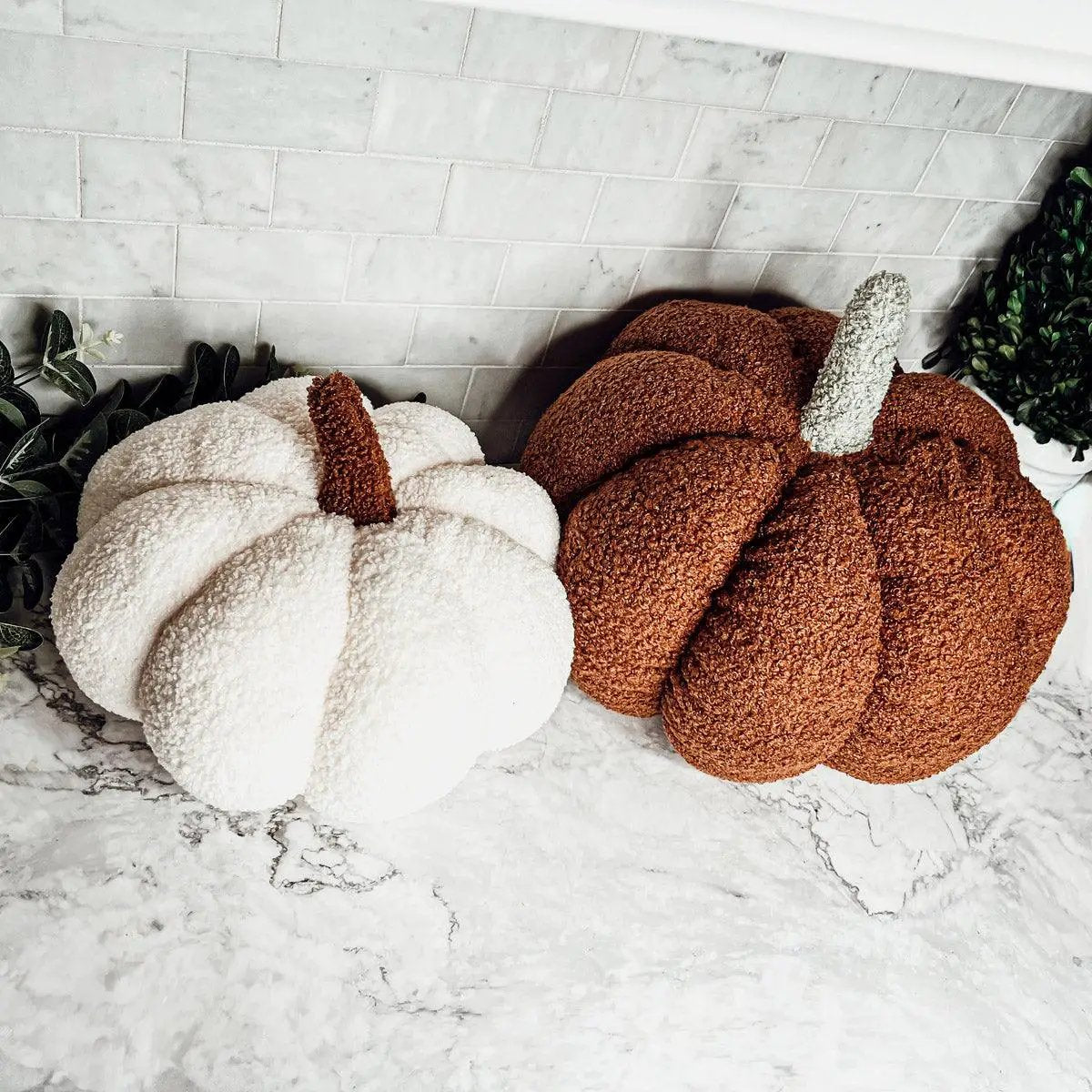 Blair Pumpkin Plush Decorative Pillow For Fall