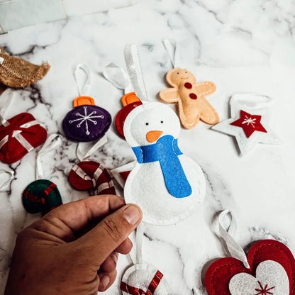 Felt Christmas Advent Calendar With Ornaments