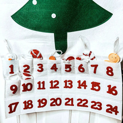 Felt Christmas Advent Calendar With Ornaments