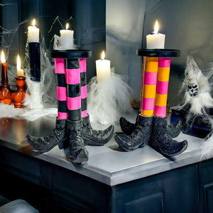 Witch Leg Candle Holder and a Spooky Decor Item
