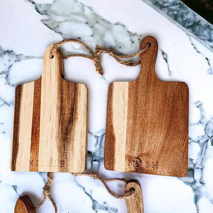 Charcuterie Boards Set of 4, 8x4.5 Inches