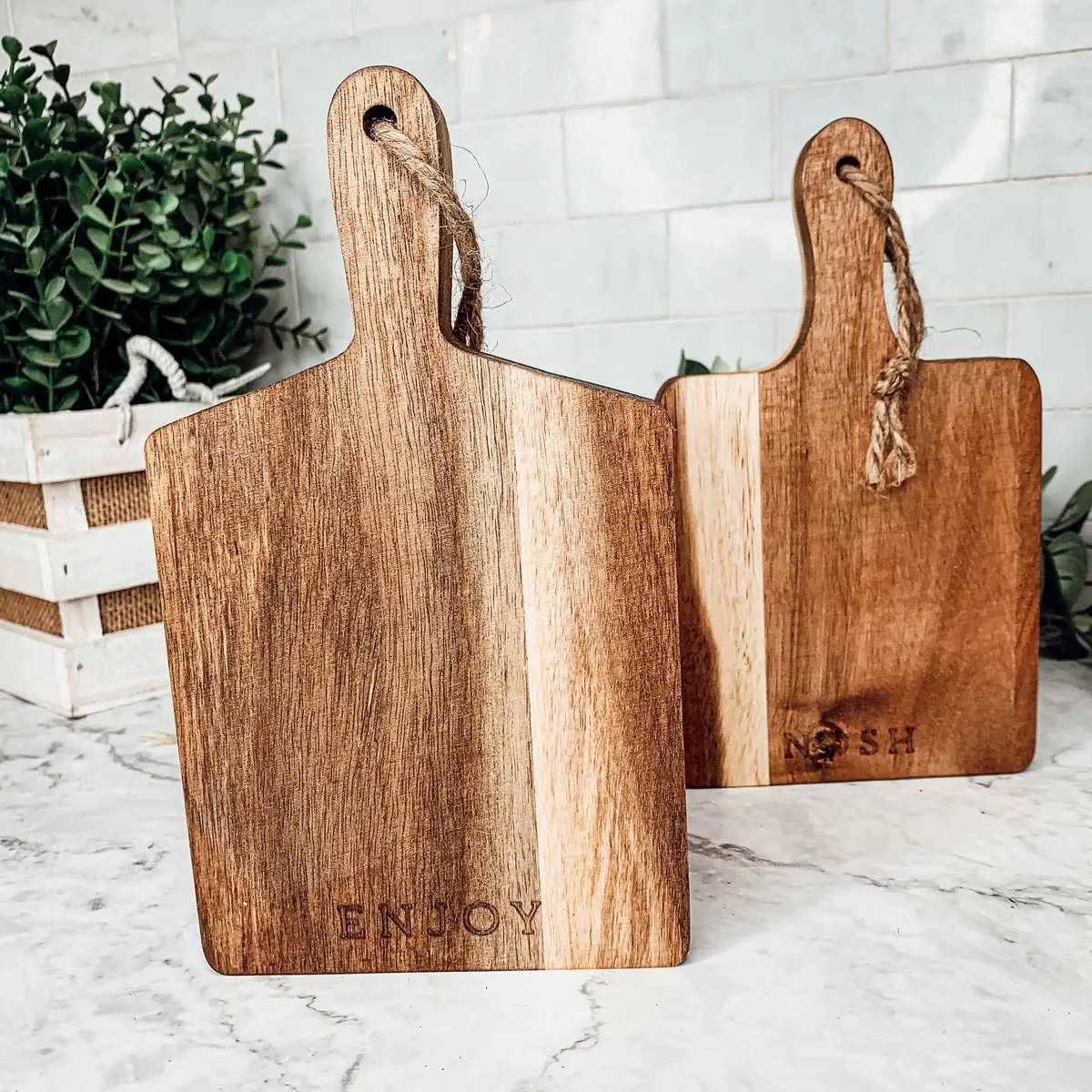 Charcuterie Boards Set of 4, 8x4.5 Inches