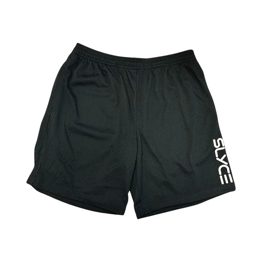 Slyce Mesh Practice Shorts by Slyce Sport, black mesh athletic shorts with elastic waistband on Tampa Home & Garden Store