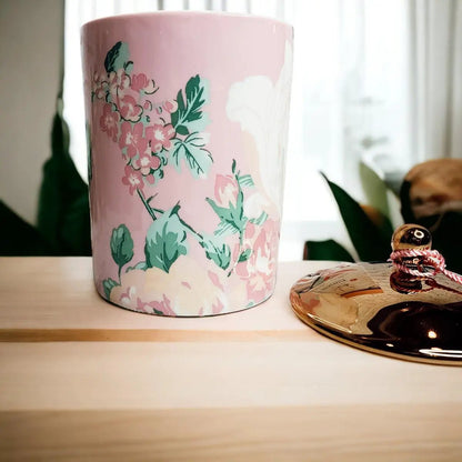 Vintage Floral Candle Gift Box and Soy Wax