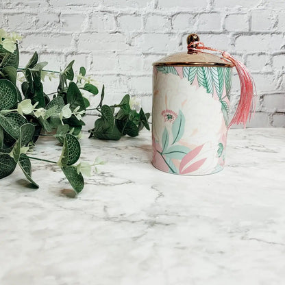 Vintage Floral Candle Gift Box and Soy Wax