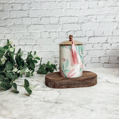 Vintage Floral Candle Gift Box and Soy Wax
