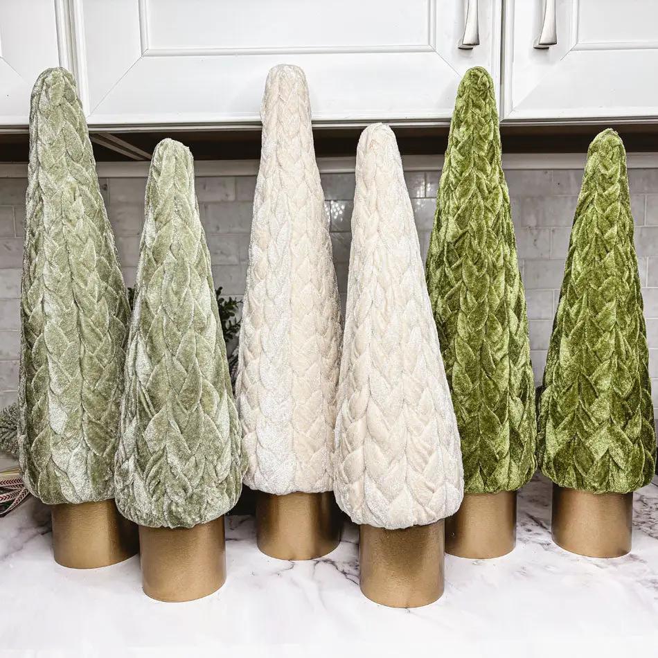 Velvet Christmas Tree Decor for Cozy Holidays
