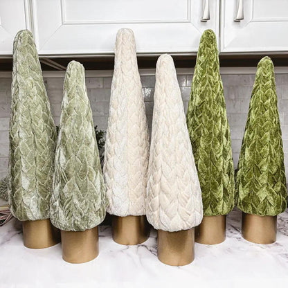 Velvet Christmas Tree Decor for Cozy Holidays