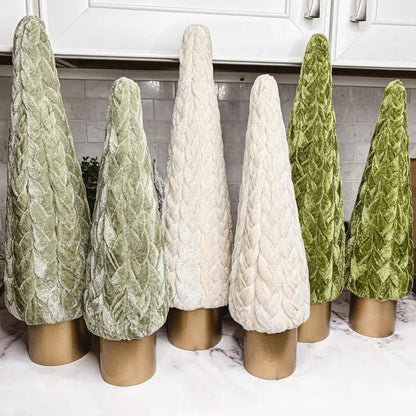 Velvet Christmas Tree Decor for Cozy Holidays