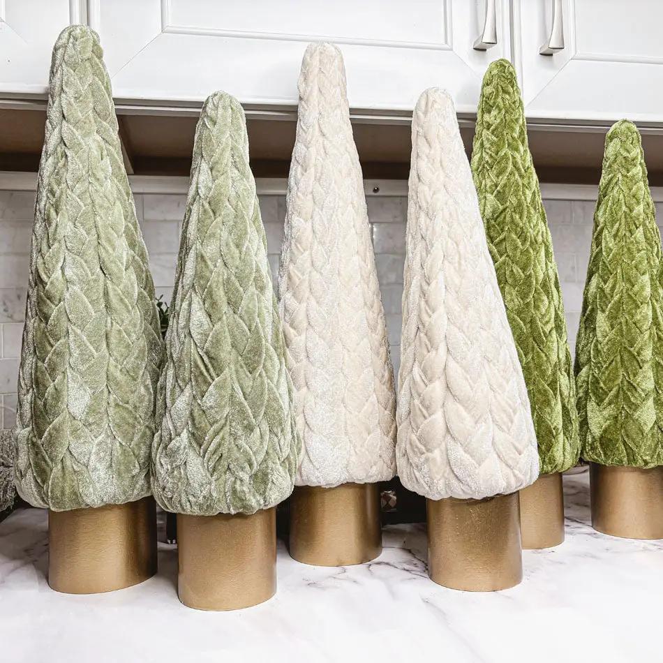Velvet Christmas Tree Decor for Cozy Holidays