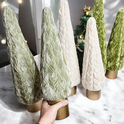 Velvet Christmas Tree Decor for Cozy Holidays