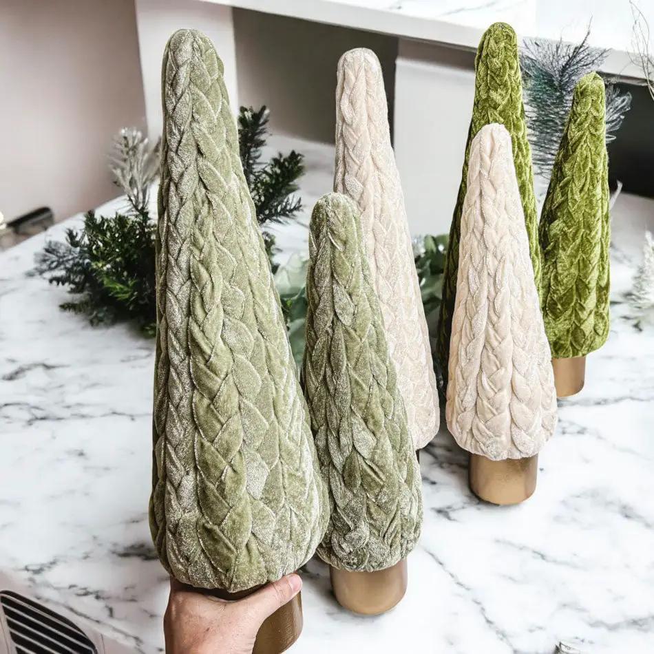 Velvet Christmas Tree Decor for Cozy Holidays
