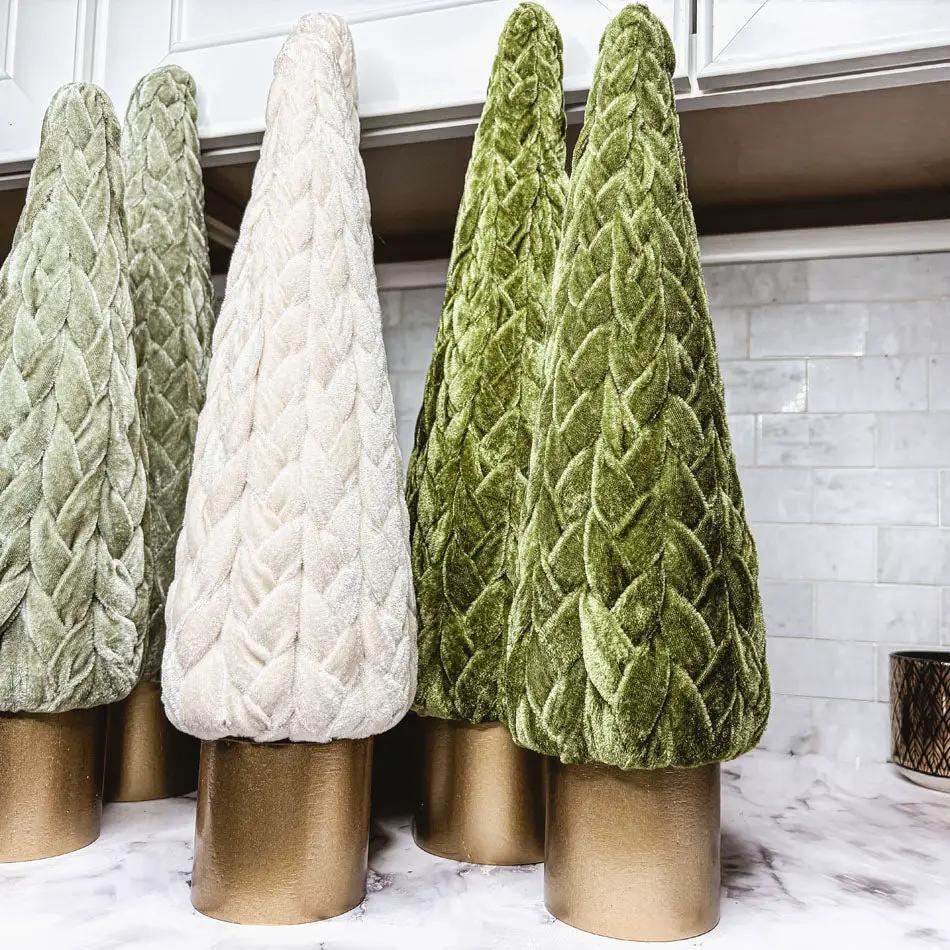 Velvet Christmas Tree Decor for Cozy Holidays