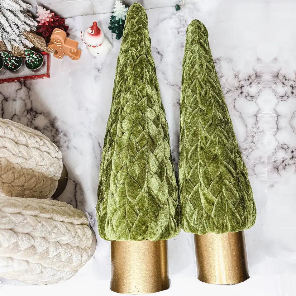 Velvet Christmas Tree Decor for Cozy Holidays