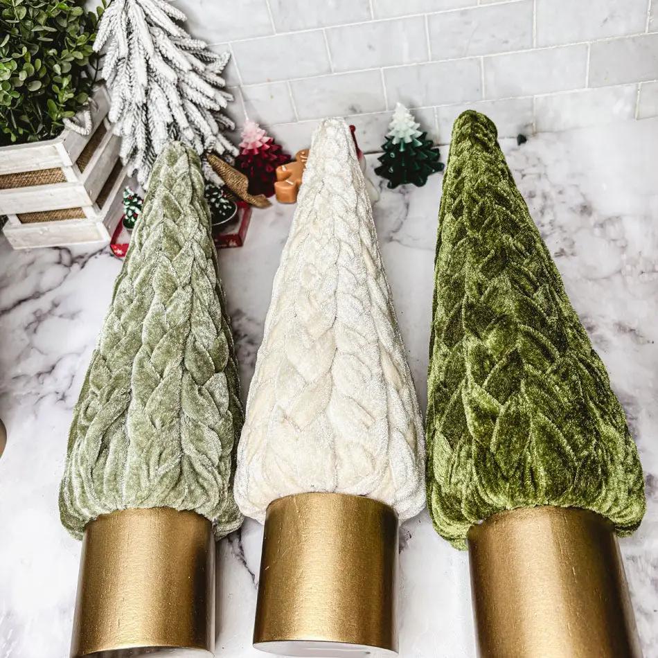 Velvet Christmas Tree Decor for Cozy Holidays