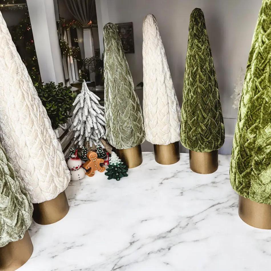 Velvet Christmas Tree Decor for Cozy Holidays