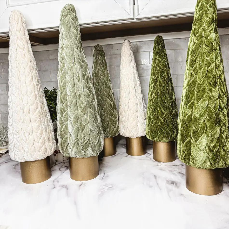 Velvet Christmas Tree Decor for Cozy Holidays
