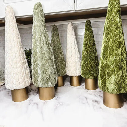 Velvet Christmas Tree Decor for Cozy Holidays