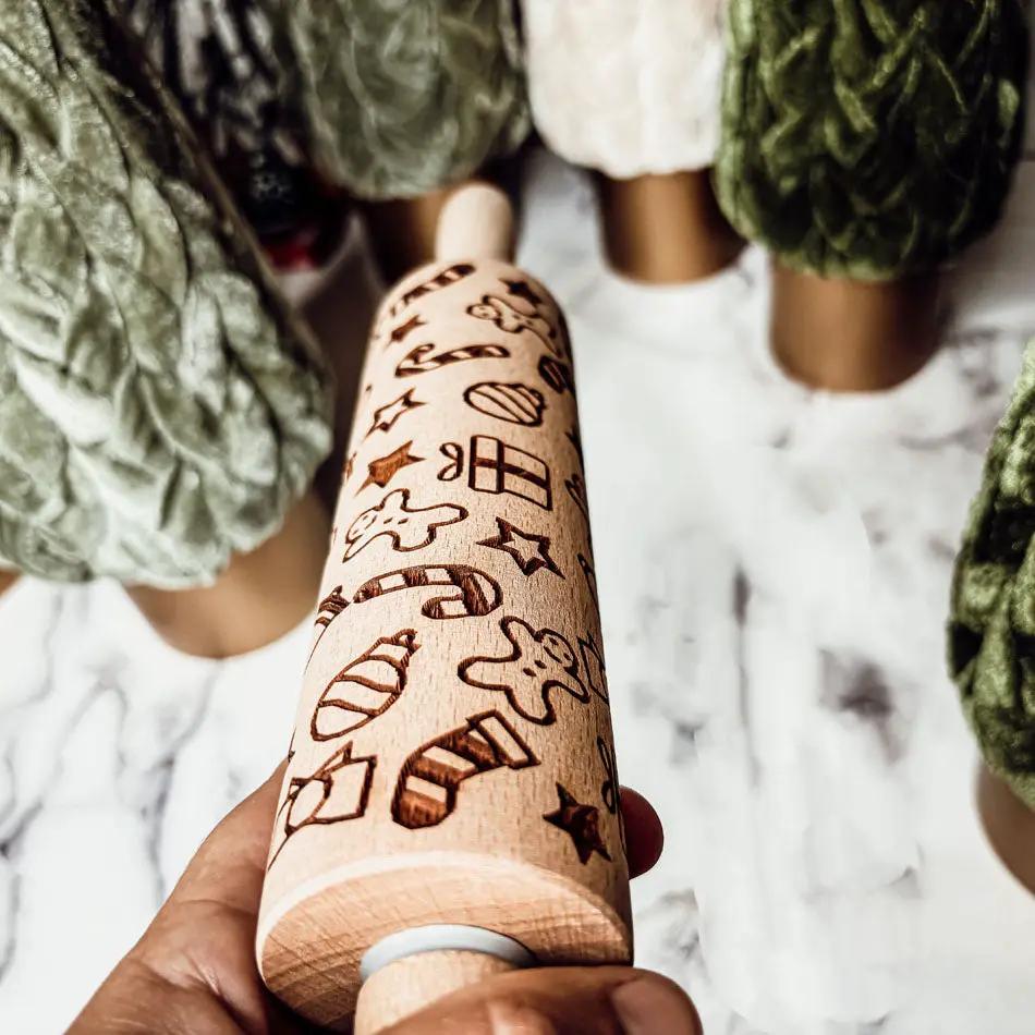 Christmas Rolling Pin Set In 10 Styles Varieties