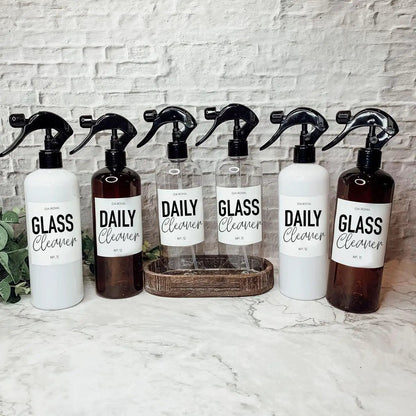 16oz Plastic Cleaning Bottles With Spray Pump