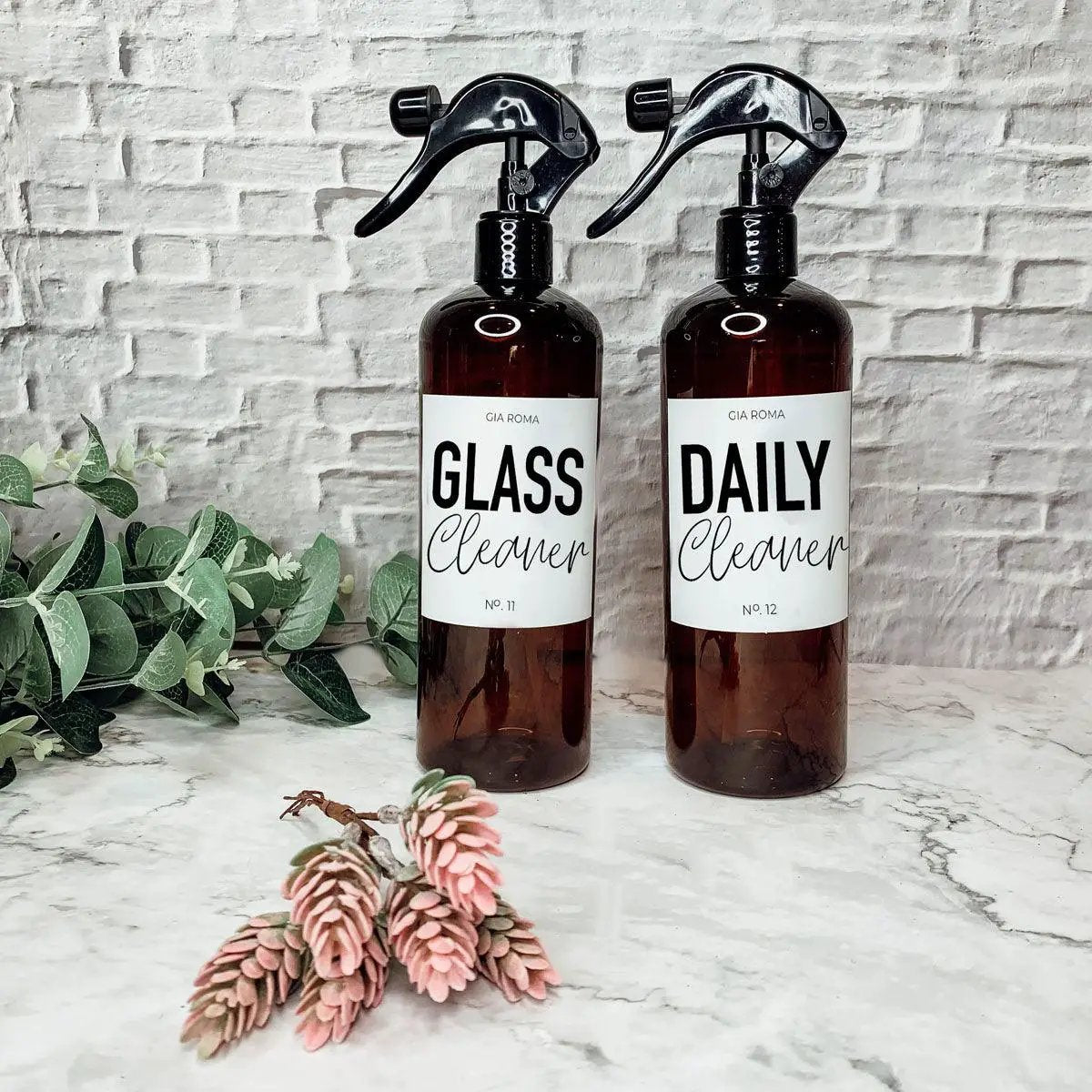 16oz Plastic Cleaning Bottles With Spray Pump