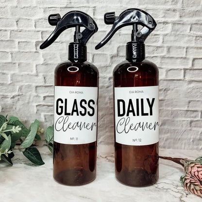 16oz Plastic Cleaning Bottles With Spray Pump
