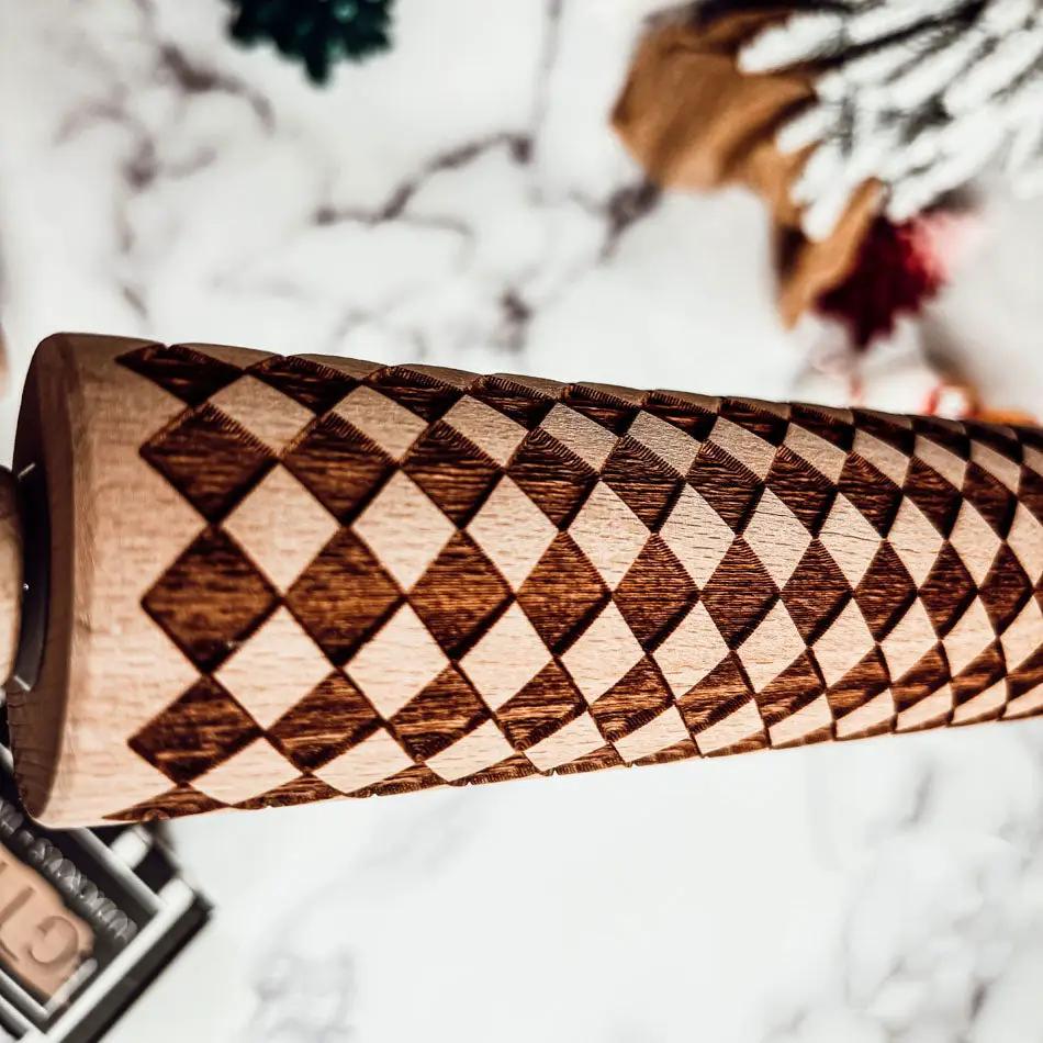 Courtly Checkered Rolling Pins and Diamond Style