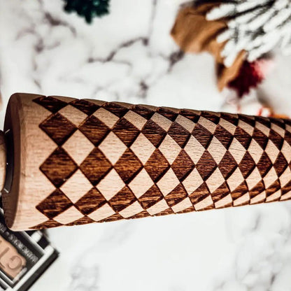 Courtly Checkered Rolling Pins and Diamond Style