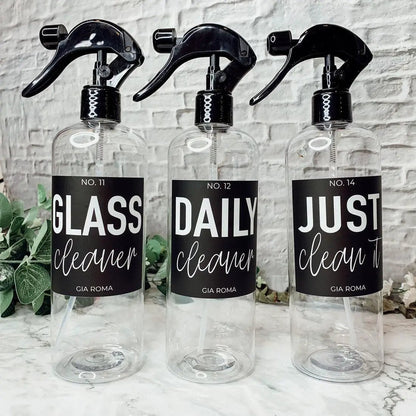 16oz Plastic Cleaning Bottles With Spray Pump