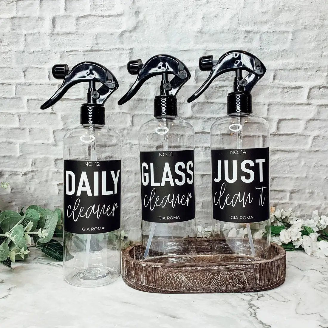 16oz Plastic Cleaning Bottles With Spray Pump
