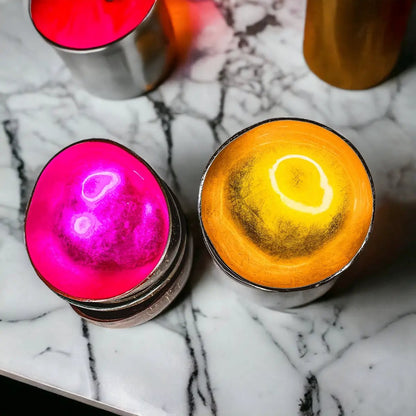 Coconut Rainbow Bowls With Gold Leaf Finish