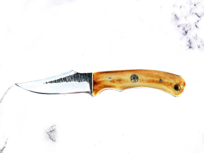 Carbon Skinning/Hunting Knife TC-59 by Titan International K carbon steel blade wood handle on Tampa Home & Garden Store