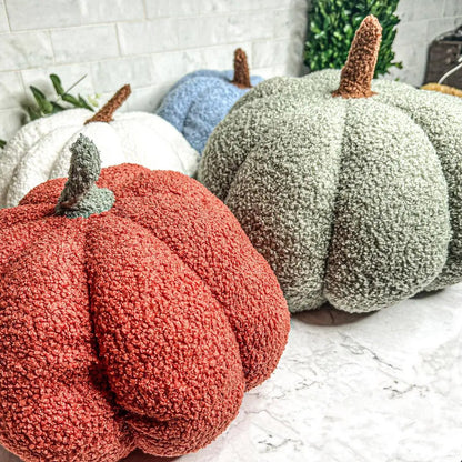 Blair Pumpkin Plush Decorative Pillow For Fall