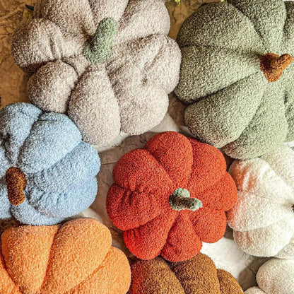 Blair Pumpkin Plush Decorative Pillow For Fall