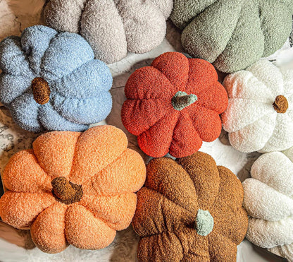 Blair Pumpkin Plush Decorative Pillow For Fall