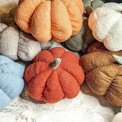 Blair Pumpkin Plush Decorative Pillow For Fall