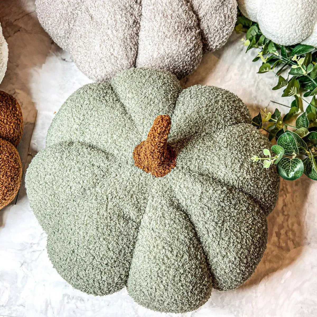 Blair Pumpkin Plush Decorative Pillow For Fall
