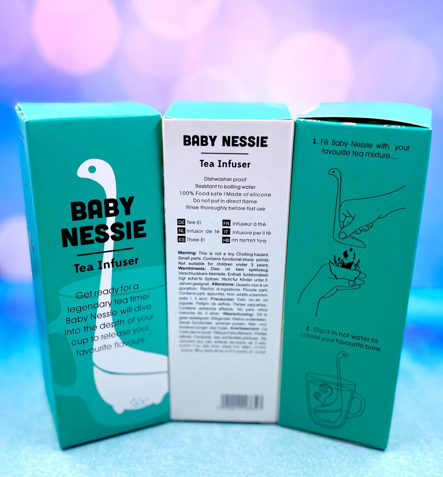 Trio d'ustensiles de cuisine de la famille Nessie