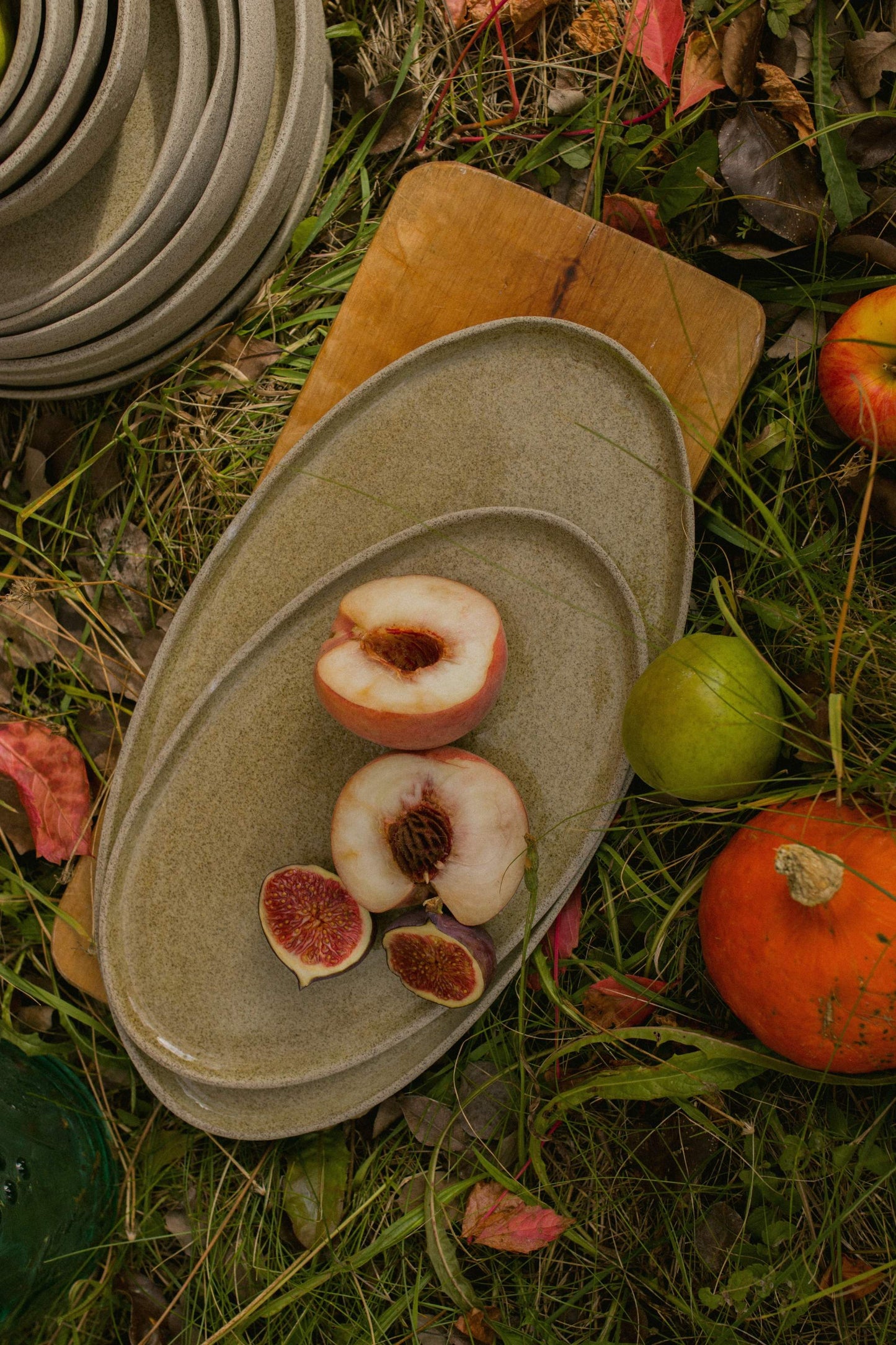 Handmade Concrete Stoneware Serving Platter