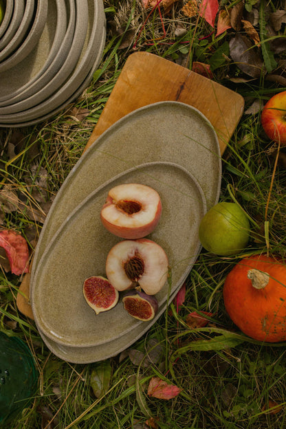 Handmade Concrete Stoneware Serving Platter