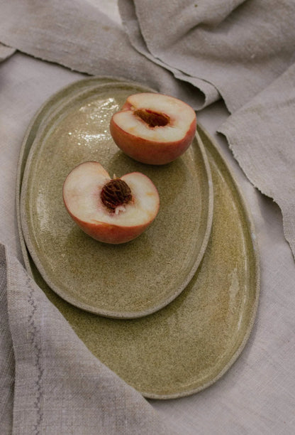 Handmade Concrete Stoneware Serving Platter